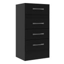 Ver imagem 2 de Cômoda Suprema 4 Gavetas 100% MDP Preto