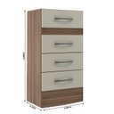 Ver imagem 3 de Cômoda Suprema 4 Gavetas 100% Mdp