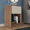 Ver imagem 1 de Mesa de Cabeceira Bravo com Gaveta e Nicho