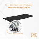 Ver imagem 2 de 4 Prateleiras Invisíveis Pretas 90x30x1,5: Estilo e Funcionalidade para Cada Ambiente
