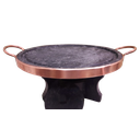 Ver imagem 1 de Kit Fondue em Pedra Sabão para Carne 27 Cm - Fogareiro + Grelha - Curado