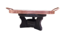 Ver imagem 2 de Kit Fondue em Pedra Sabão para Carne 27 Cm - Fogareiro + Grelha - Curado