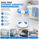 Ver imagem 4 de Suporte de Banho para Bebê em Pé Ajustável 44-54cm com Apoio Frontal e Base Antiderrapante para Box