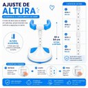 Ver mais imagens de Suporte de Banho para Bebê em Pé Ajustável 44-54cm com Apoio Frontal e Base Antiderrapante para Box