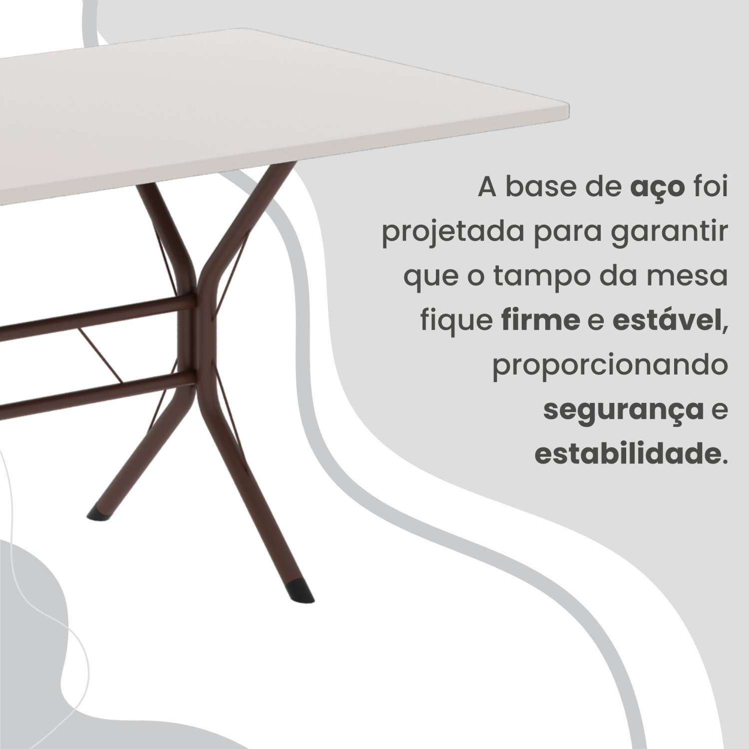 Conjunto Sala de Jantar Mesa Retangular 100x60cm Tampo Madeira Mdp 4 Cadeiras Rio - 9