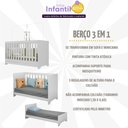 Ver imagem 3 de Kit Berço para Gêmeos 3 em 1 para Colchão 60x130cm Multimóveis Mp4392 Branco