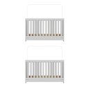Ver imagem 5 de Kit Berço para Gêmeos 3 em 1 para Colchão 60x130cm Multimóveis Mp4392 Branco