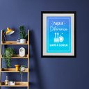 Ver imagem 2 de Quadro Cozinha Lave a Louça - 60x48cm:madeira Preta