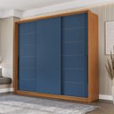 Ver imagem 1 de Guarda Roupa Casal 220cm com 3 Portas de Correr e 4 Gavetas 240846 Lisboa Politorno Móveis