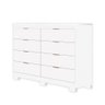 Cômoda Tuboarte Isadora 100% MDF com 8 gavetas e Kit de Pés - 3