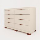 Ver imagem 2 de Cômoda Lyon 100% MDF Móveis Home | 8 Gavetas e Kit de Pés