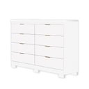 Ver imagem 3 de Cômoda Lyon 100% MDF 8 Gavetas Kit Pés