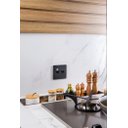 Ver imagem 2 de Calha Seca Embutir Sobrepor Porta Temperos para Cuba de Cozinha Profissional Aço Inox 304 Cozix