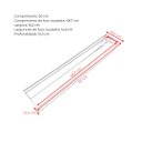 Ver imagem 4 de Calha Seca Embutir Sobrepor Porta Temperos para Cuba de Cozinha Profissional Aço Inox 50cm 304 Cozix