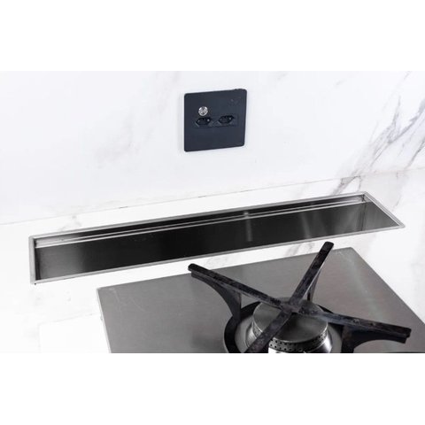 Calha Seca Embutir Sobrepor Porta Temperos para Cuba de Cozinha Profissional Aço Inox 304 Cozix