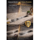 Ver imagem 7 de Calha Seca Embutir Sobrepor Porta Temperos para Cuba de Cozinha Profissional Aço Inox 304 Cozix