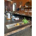 Ver imagem 3 de Calha Seca Embutir Sobrepor Porta Temperos para Cuba de Cozinha Profissional Aço Inox 304 Cozix