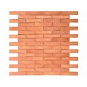 Ver imagem 1 de Revestimento Cerâmica Natural - Tijolinho Ollastra 5,3x24cm Marrom/Terracota