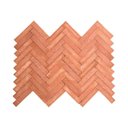 Ver imagem 3 de Revestimento Cerâmica Natural - Tijolinho Ollastra 5,3x24cm Marrom/Terracota
