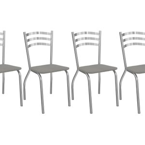 Conjunto 4 Cadeiras para Sala de Jantar Portugal Metal