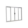 Vitrô 4 Folhas de Correr Aluminio Branco 1,00x1,20 - 2