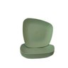 Kit 06 Pratos Plastico Duro Resistente Sobremesa Verde - 1