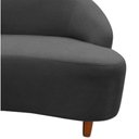 Ver mais imagens de Namoradeira Sofá Feijão Cancún 130cm Orgânica Suede Cinza