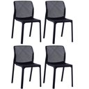 Ver imagem 1 de Kit com 4 Cadeiras Capri Estrutura em Polipropileno Fratini