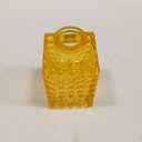Ver imagem 5 de Vaso Garrafa Decorativo de Vidro Amarelo 9x5x5cm Enfeite Sala Mesa Estante