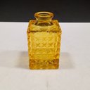 Ver mais imagens de Vaso Garrafa Decorativo de Vidro Amarelo 9x5x5cm Enfeite Sala Mesa Estante