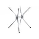 Ver imagem 1 de Base de Metal para Mesa de Jantar 60cm Loire Prata/Cromado
