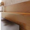Ver imagem 7 de Painel para TV até 65 Polegadas com LED 3 Portas e 1 Prateleira Multimóveis Crcol-PTV029 Madeirado