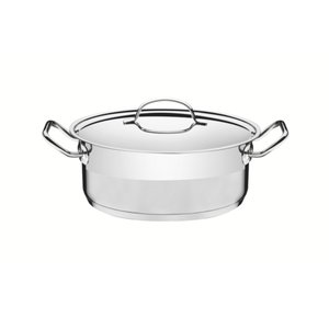 Caçarola Professional Rasa 24 Cm 4,7 L em Aço Inox Fundo Triplo Detalhe Satinado Tramontina 62623/24