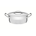 Ver imagem 1 de Caçarola Professional Rasa 24 Cm 4,7 L em Aço Inox Fundo Triplo Detalhe Satinado Tramontina 62623/24