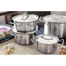 Caçarola Professional Rasa 24 Cm 4,7 L em Aço Inox Fundo Triplo Detalhe Satinado Tramontina 62623/24 - 6