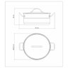 Caçarola Professional Rasa 24 Cm 4,7 L em Aço Inox Fundo Triplo Detalhe Satinado Tramontina 62623/24 - 3