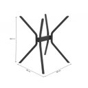 Ver imagem 2 de Base de Metal para Mesa de Jantar 60cm Loire Preto/Fosco