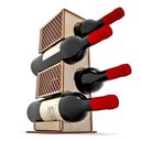 Ver imagem 3 de Mini Adega Mdf para 4 Garrafas
