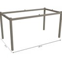 Ver imagem 2 de Base de Metal para Mesa de Jantar 148cm Reno Cinza/Nickel