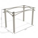 Ver imagem 2 de Base de metal para Mesa de Jantar 110cm Elba