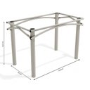 Ver imagem 2 de Base de Metal para Mesa de Jantar 110cm Elba Cinza/Nickel