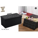 Ver imagem 5 de Pufe Estofado com Baú - Preta