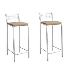 Conjunto 2 Banquetas com Encosto Gênova - 1