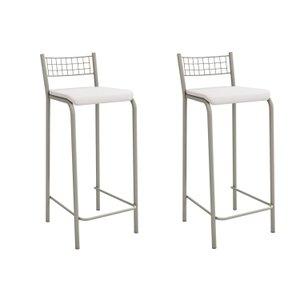 Conjunto 2 Banquetas com Encosto Gênova