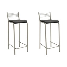 Conjunto 2 Banquetas com Encosto Gênova - 1