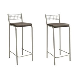 Conjunto 2 Banquetas com Encosto Gênova - 1