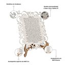 Ver imagem 3 de Quadro Decorativo MDF 20cm x 28cm para Sala de Estar Salmo 91 M01 Branco e Cru - Annie Decor