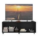 Ver imagem 4 de Rack Tv até 50 Polegadas 4 Portas com Rodízios e Espelhos Multimóveis Mp1080 Preto
