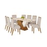 Mesa Jantar Epic 200 8 Cadeiras Nina Linho - Henn - 1