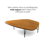 Mesa de Centro Capri Formato Orgânico 116x30 - 7